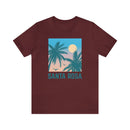 Santa Rosa, California T-Shirt - Retro Palm Tree & Beach Unisex Santa Rosa Shirt-97