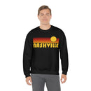 Nashville, Tennessee Sweatshirt - Retro Sunset Unisex-12