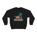 Oceanside, California Sweatshirt - Unisex Retro Palm Tree Crewneck Oceanside Sweatshirt-10