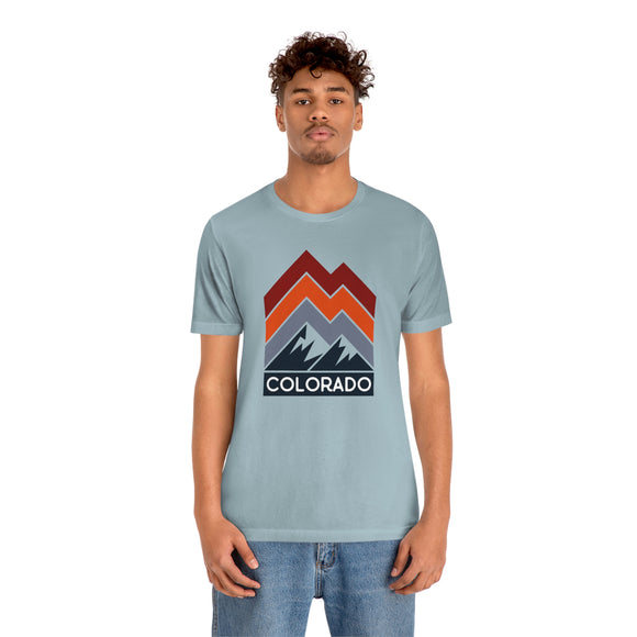 Colorado T-Shirt - Retro Mountain Line Unisex Colorado Shirt