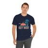 Key West, Florida T-Shirt - Retro Palm Tree & Beach Unisex Key West Shirt