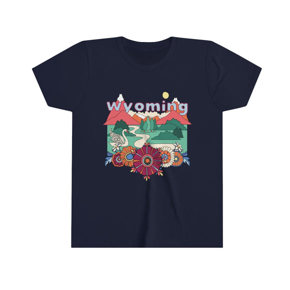 Wyoming Youth T-Shirt - Boho Wyoming Kid's TShirt