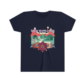 Wyoming Youth T-Shirt - Boho Wyoming Kid's TShirt