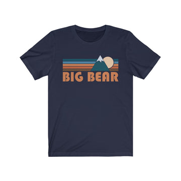 Buy navy Big Bear, California T-Shirt - Retro Mountain Adult Unisex Big Bear T Shirt