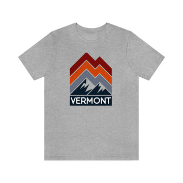 Buy athletic-heather Vermont T-Shirt - Retro Mountain Unisex Vermont Shirt
