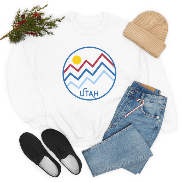 Utah Sweatshirt - Unisex Mountain Lines