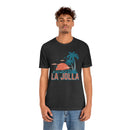 La Jolla, California T-Shirt - Retro Palm Tree & Beach Unisex La Jolla Shirt-52