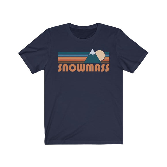Snowmass, Colorado T-Shirt - Retro Mountain Adult Unisex Snowmass T Shirt