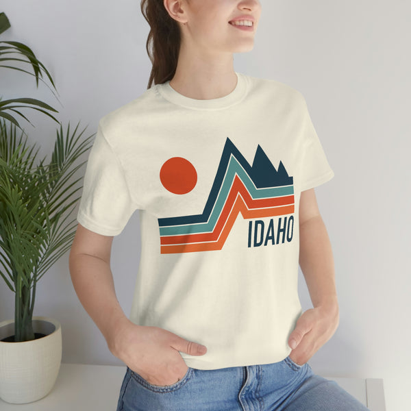 Idaho T-Shirt - Retro Mountain Unisex Idaho Shirt
