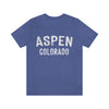 Aspen, Colorado Shirt - Paint Text Unisex Aspen T-Shirt