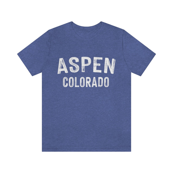 Aspen, Colorado Shirt - Paint Text Unisex Aspen T-Shirt