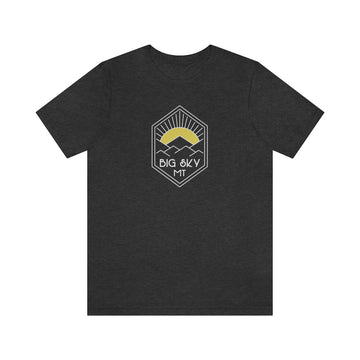 Buy dark-grey-heather Big Sky, Montana T-Shirt - Sun Unisex Big Sky Shirt