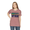 Utah T-Shirt - Retro Mountain Bike Adult Unisex Utah T Shirt