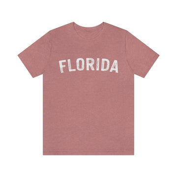 Buy heather-mauve Florida T-Shirt - Paint Text Unisex Florida Shirt