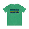 Colorado T-Shirt - Retro Mountain Bike Adult Unisex Colorado T Shirt
