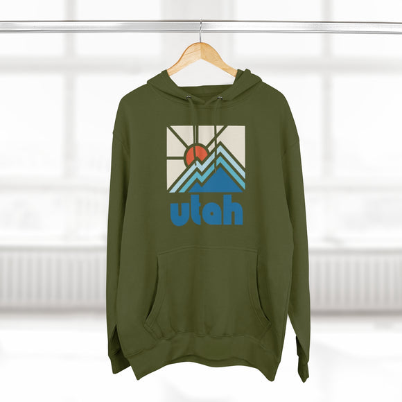 Premium Utah Hoodie - Min Mountain Unisex Sweatshirt