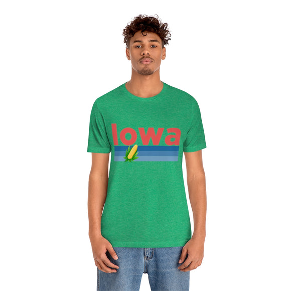 Iowa T-Shirt - Retro Corn Unisex Iowa Shirt