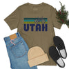 Utah T-Shirt - Retro Mountain Bike Adult Unisex Utah T Shirt