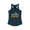 Naples, Florida Women's Tank - Retro Palm Tree Women's Racerback Naples Tank Top-1