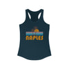 Naples, Florida Women's Tank - Retro Palm Tree Women's Racerback Naples Tank Top