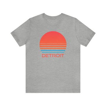 Buy athletic-heather Detroit, Michigan T-Shirt - Retro 80s Unisex Detroit Shirt