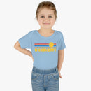 Charlotte Baby Bodysuit - Retro Sun Charlotte, North Carolina Baby Bodysuit-3