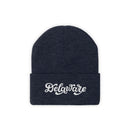 Delaware Beanie - Adult Hand Lettered Embroidered Delaware Knit Hat-1