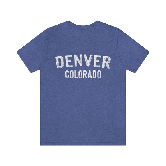 Denver, Colorado Shirt - Paint Text Unisex Denver T-Shirt