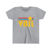 Vail Youth T-Shirt - Retro Sun Colorado Kid's TShirt
