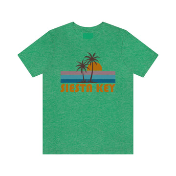 Buy heather-kelly Siesta Key, Florida T-Shirt - Retro Palm Tree Unisex Siesta Key Shirt