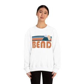 Bend, Oregon Sweatshirt - Unisex Retro Mountain Unisex