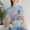 La Jolla, California T-Shirt - Retro Palm Tree & Beach Unisex La Jolla Shirt