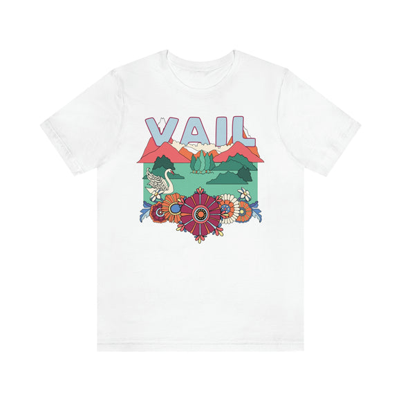 Vail Shirt, Colorado Retro T-Shirt, Hippie Style Colorado tee, Vail Mountain Shirt