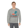 Florida Sweatshirt - Unisex Retro Palm Tree Florida Crewneck Sweatshirt