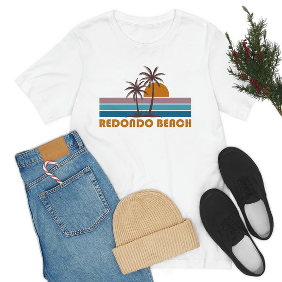 Redondo Beach, California T-Shirt - Retro Palm Tree Unisex Redondo Beach Shirt