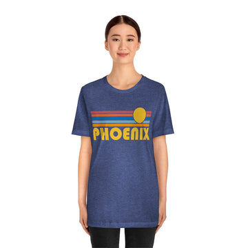 Phoenix, Arizona T-Shirt - Retro Sun Unisex Phoenix T Shirt - 0