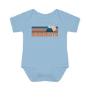 Mammoth Baby Bodysuit - Retro Mountain Mammoth, California Baby Bodysuit-1