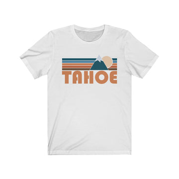 Tahoe, California T-Shirt - Retro Mountain Adult Unisex Tahoe T Shirt - 0