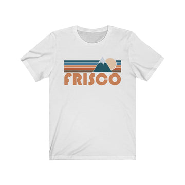Frisco, Colorado T-Shirt - Retro Mountain Adult Unisex Frisco T Shirt - 0