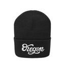 Oregon Beanie - Adult Hand Lettered Embroidered Oregon Knit Hat-14