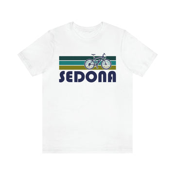 Buy white Sedona T-Shirt - Retro Mountain Bike Adult Unisex Sedona, Arizona T Shirt