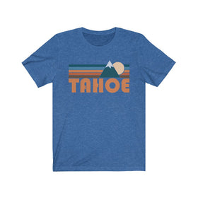 Tahoe, California T-Shirt - Retro Mountain Adult Unisex Tahoe T Shirt