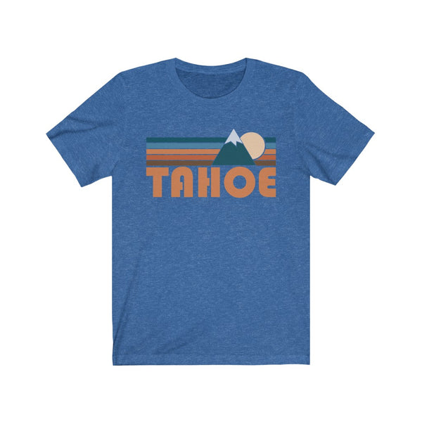Tahoe, California T-Shirt - Retro Mountain Adult Unisex Tahoe T Shirt