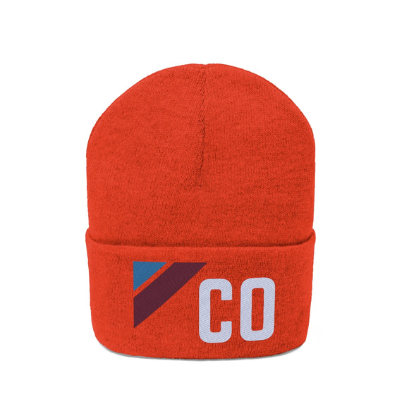 Copy of Colorado Beanie - Adult Embroidered Retro Sunset Colorado Knit Hat