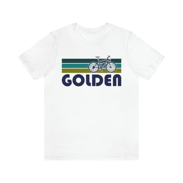 Buy white Golden T-Shirt - Retro Mountain Bike Adult Unisex Golden, Colorado T Shirt