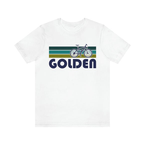 Golden T-Shirt - Retro Mountain Bike Adult Unisex Golden, Colorado T Shirt