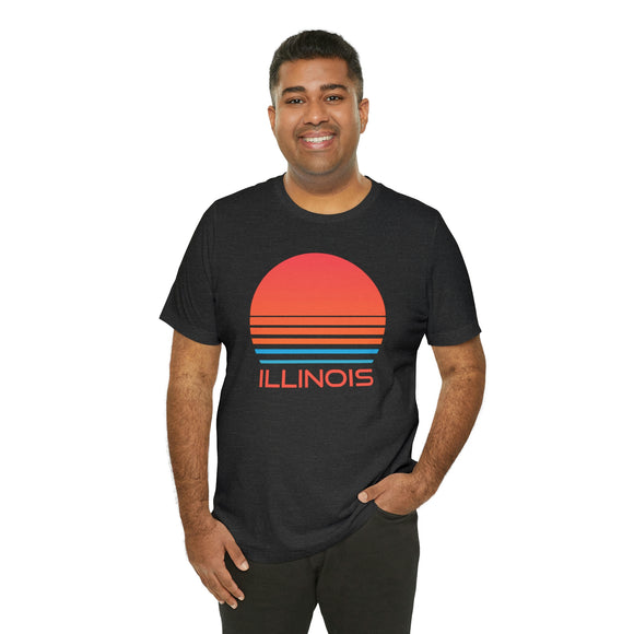 Illinois T-Shirt - Retro 80s Unisex Illinois Shirt