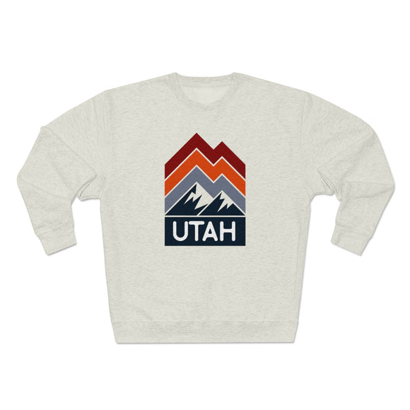 Premium Utah Sweatshirt - Retro Unisex Premium Crewneck Utah Sweatshirt