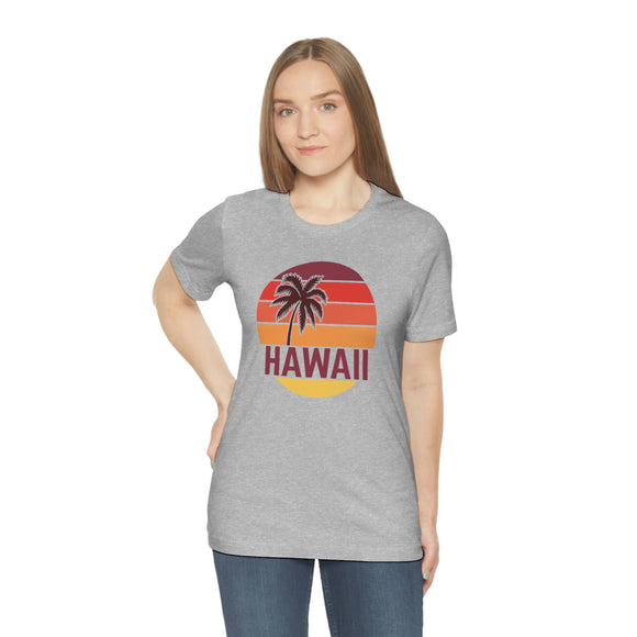 Hawaii T-Shirt - Retro Palm Tree Unisex Hawaii Shirt