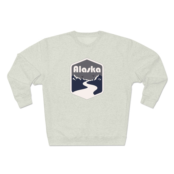 Premium Alaska Crewneck Sweatshirt - Retro Unisex Sweatshirt